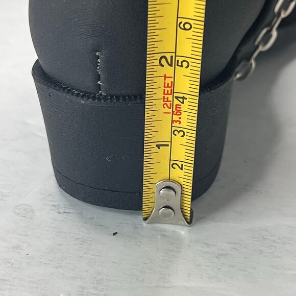 Roper Dale Faux Leather Snip Toe Heart Harness Western Boots Black Kids 10 NWB - Picture 5 of 11